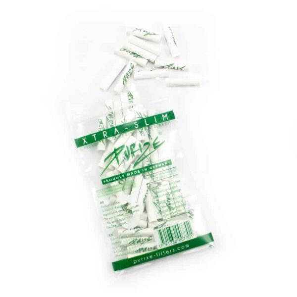 Purize Aktivkohlefilter Xtra Slim WHITE (50 Stk.) - Purize - CBD Discounter