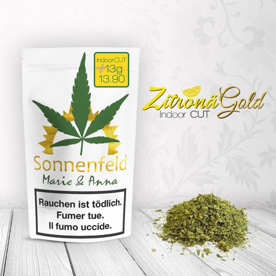Zitronägold Cut Indoor - Sonnenfeld - CBD Discounter