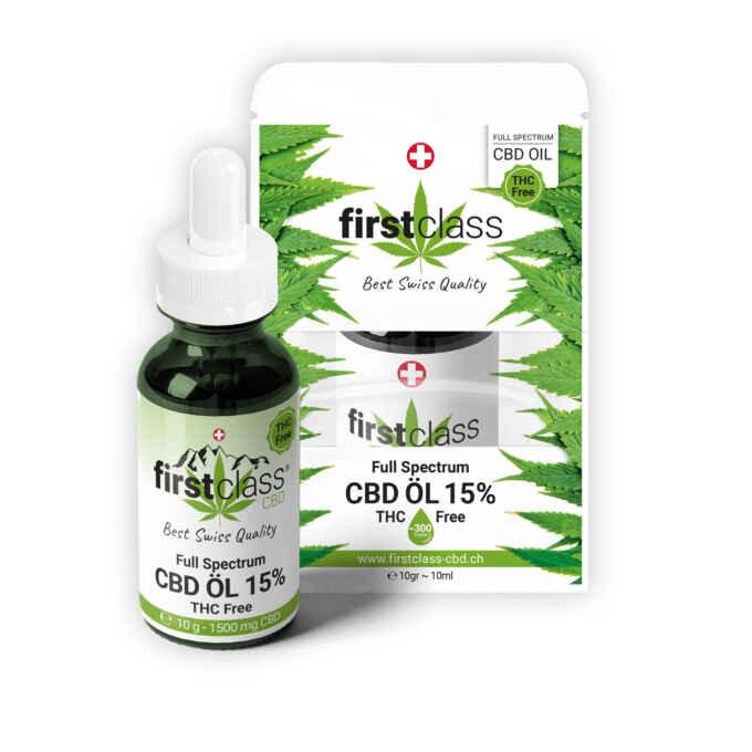 firstclass CBD Öl 15% THC Free - firstclass CBD - CBD Discounter