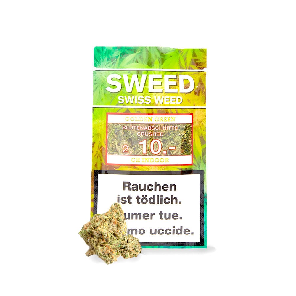 Golden Green Blütenabschnitte Crushed - Sweed - CBD Discounter